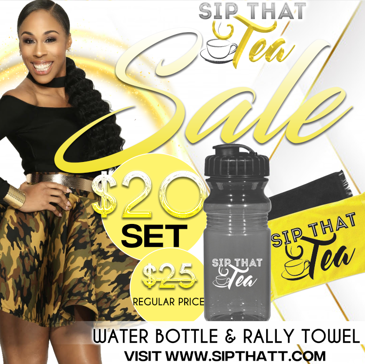 SIP THAT T WATER BOTTLE/TOWEL SET!